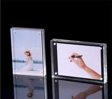 透明な水晶の注文のアクリルの製作20mmのアクリルの写真フレーム