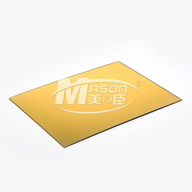 金銀製の単一の側面の風防ガラスミラーはミラーのアクリル シート1220X2440mmを特定のサイズにカットした
